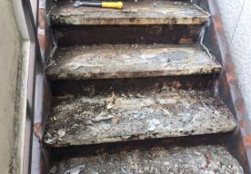 宇都宮市　Ｋハイツ　階段防水工事